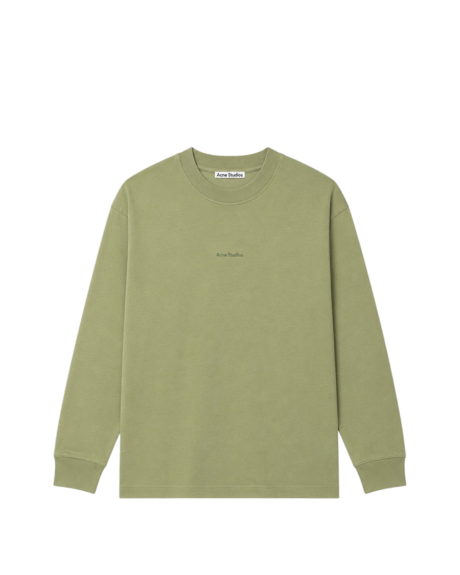 Acne Studios Simple Logo Long Sleeve Olive