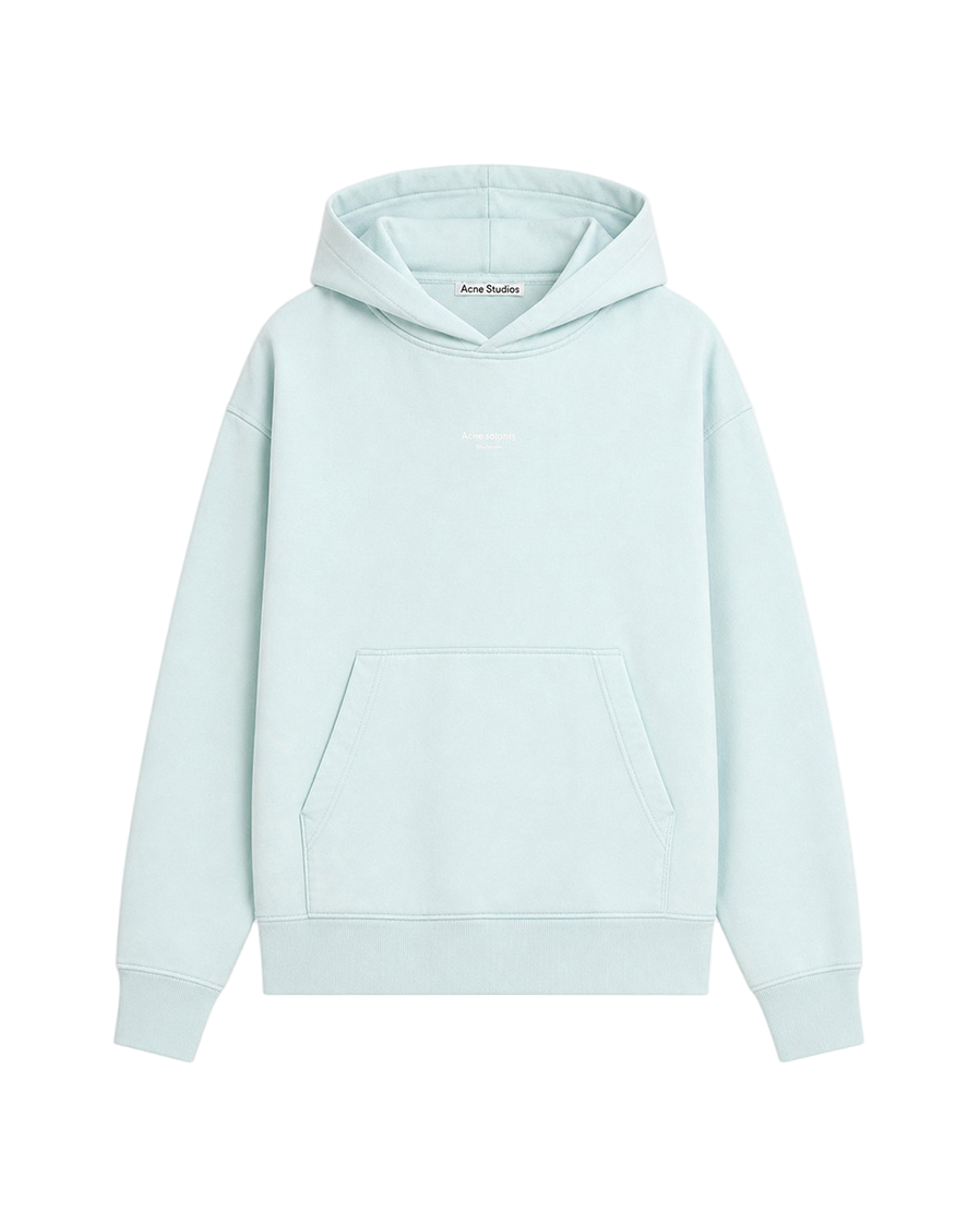 Acne Studios Franklin Reverse Logo Hoody Blue