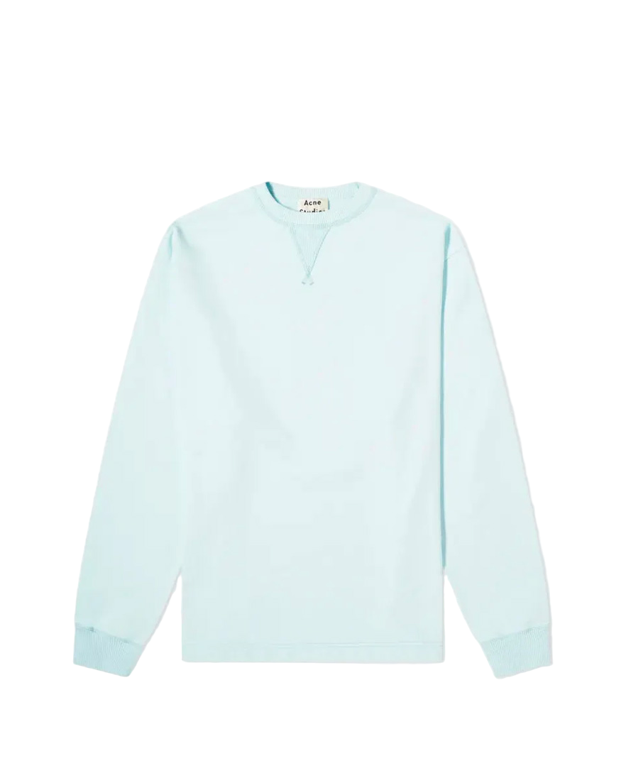 Acne Studios Reverse Fin Stamp Logo Sweatshirt Blue
