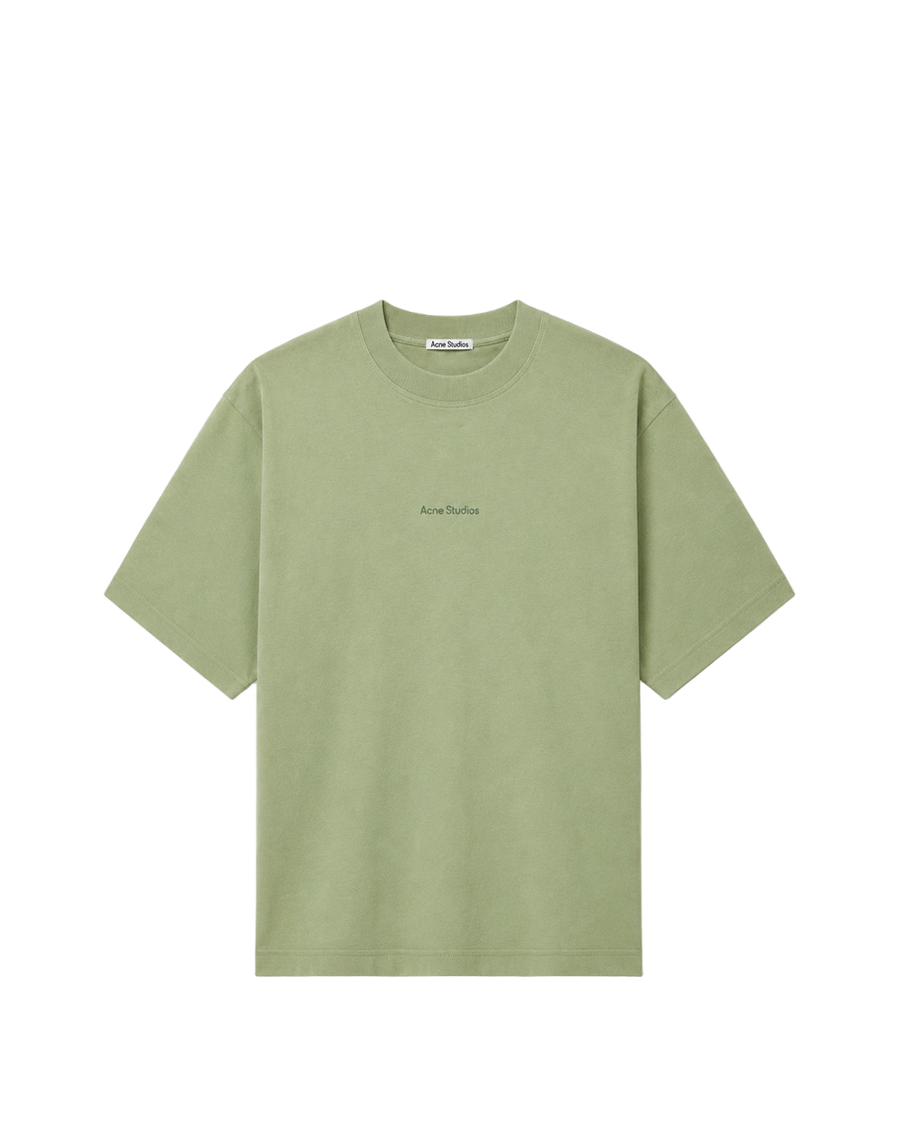 Acne Studios Logo cotton jersey T-shirt Green