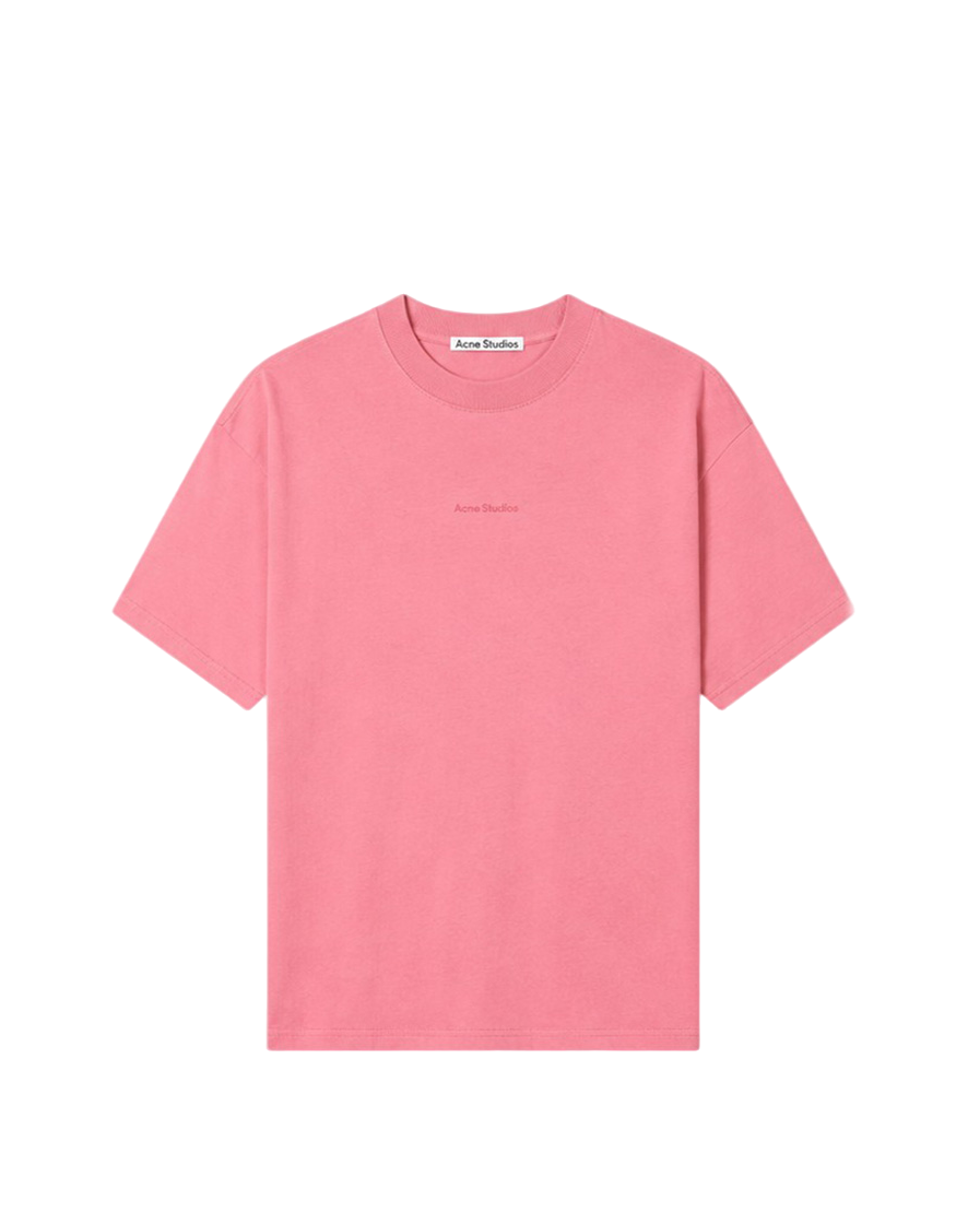 Acne Studios Logo cotton jersey T-shirt Pink