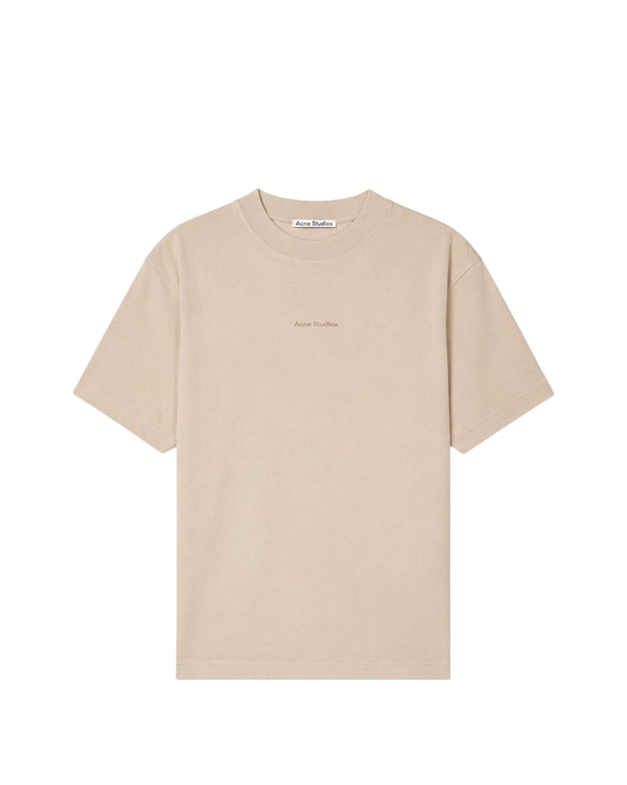 Acne Studios Logo cotton jersey T-shirt Oyster Grey