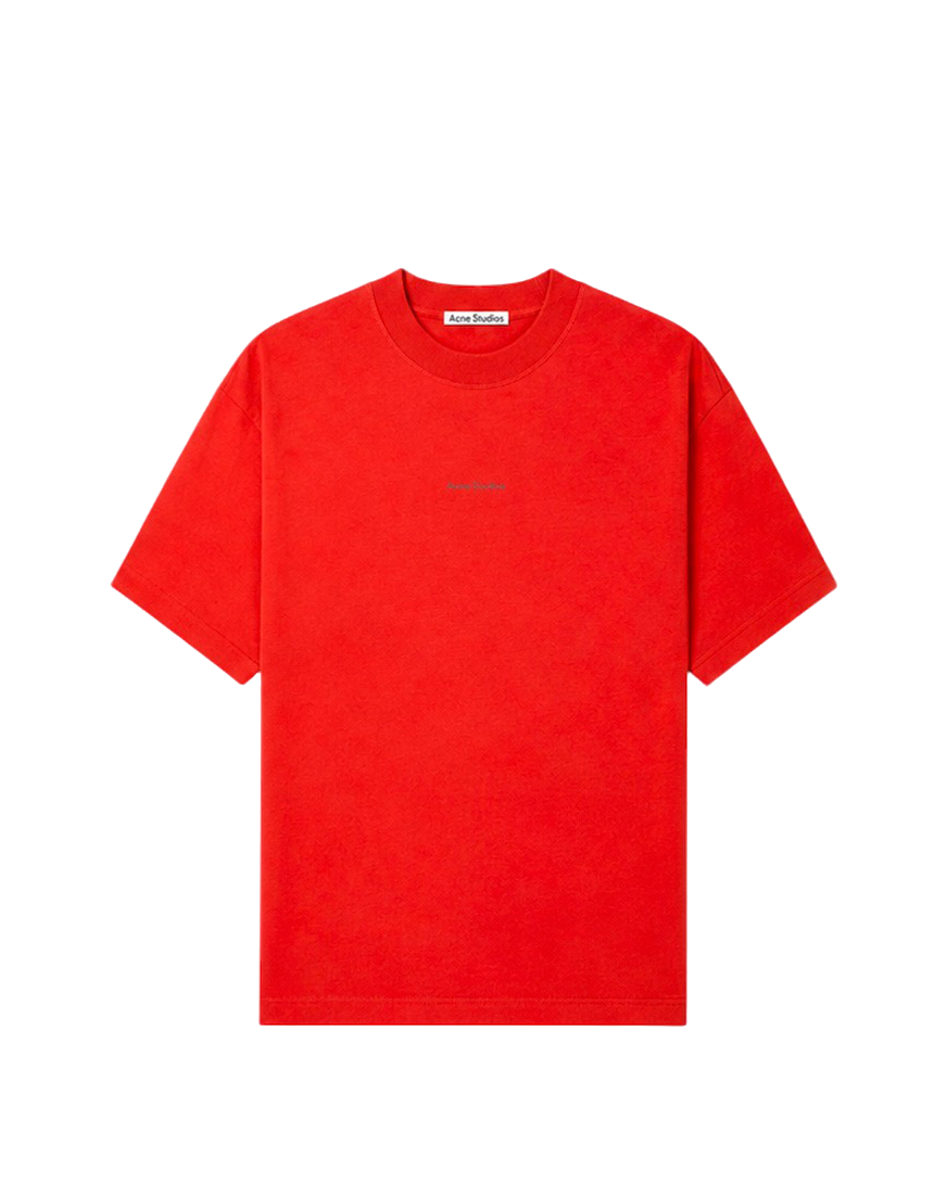 Acne Studios Logo cotton jersey T-shirt Orange