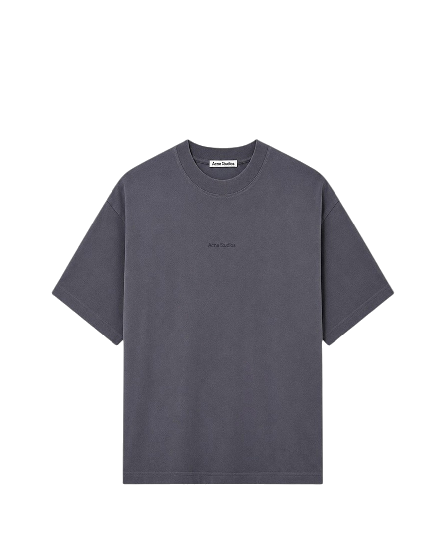 Acne Studios Logo cotton jersey T-shirt Slate Grey