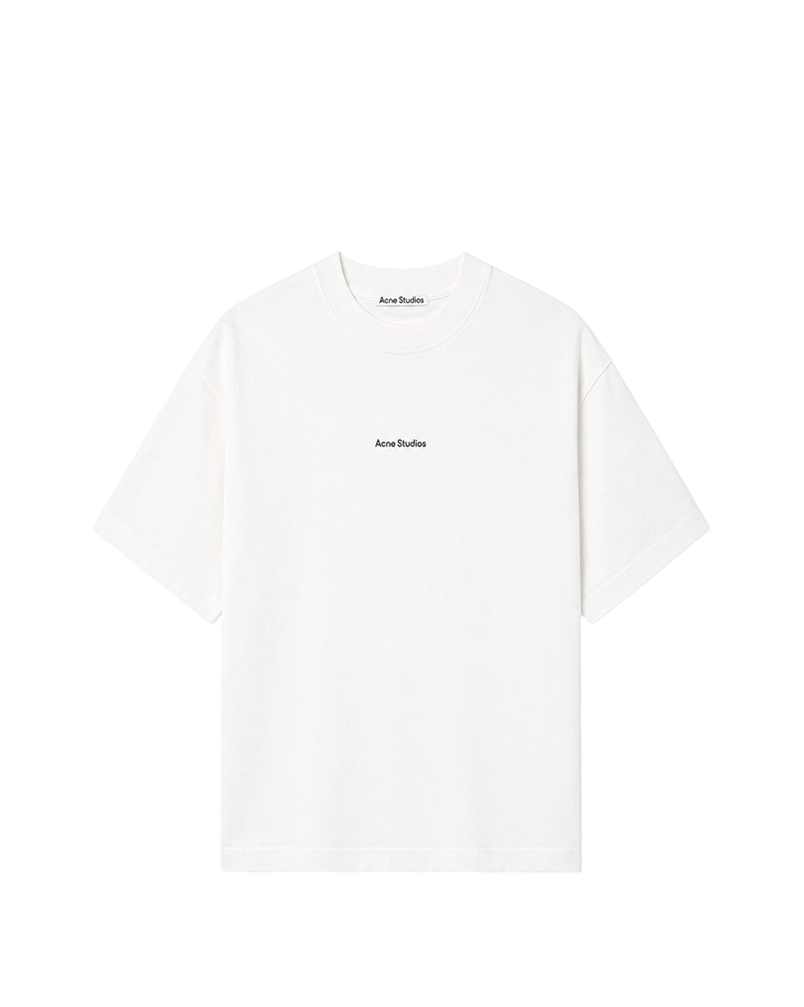 Acne Studios Logo cotton jersey T-shirt White
