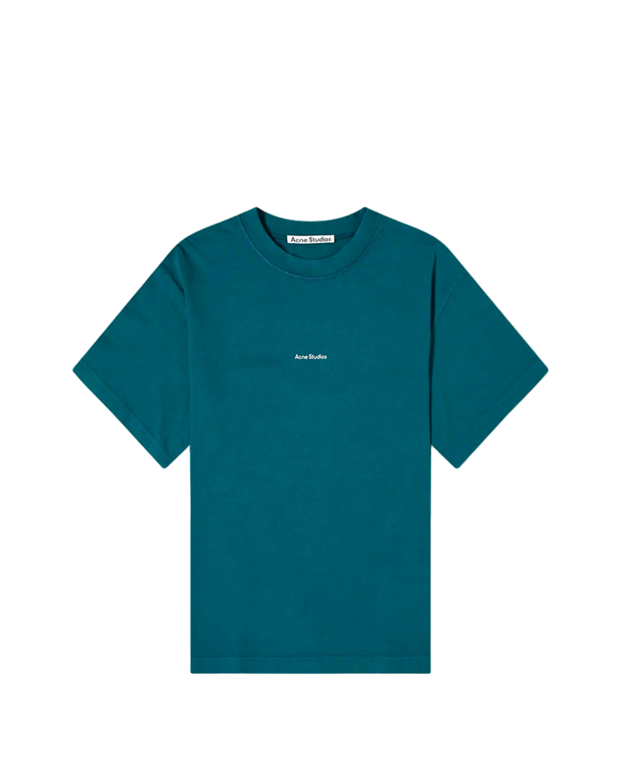 Acne Studios Logo cotton jersey T-shirt Deep Petrol