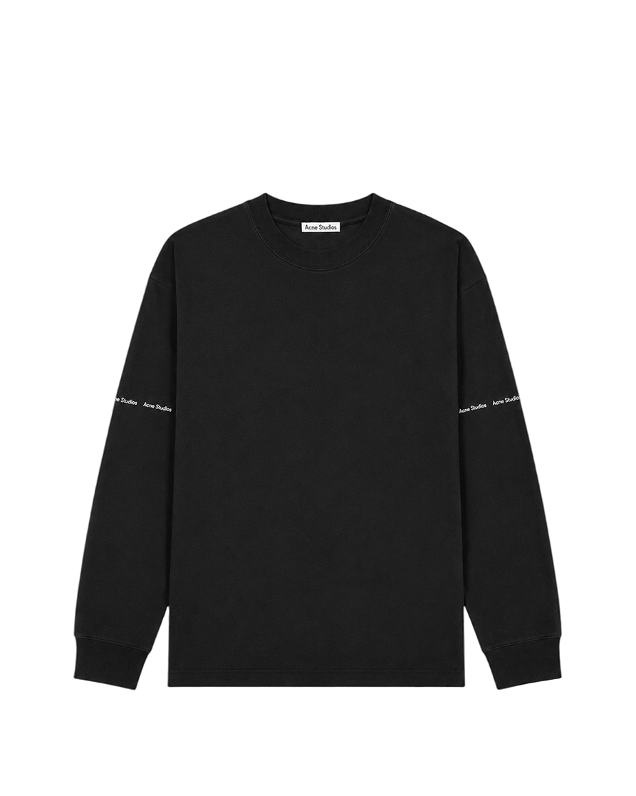 Acne Studios Logo Print Sweatshirt Black