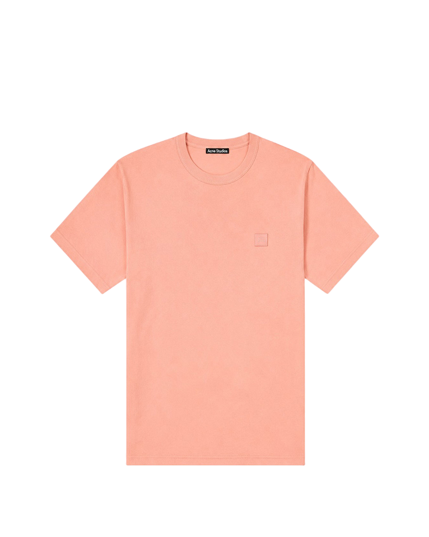 Acne Studios T-Shirt With Ellison Face Patch Pink