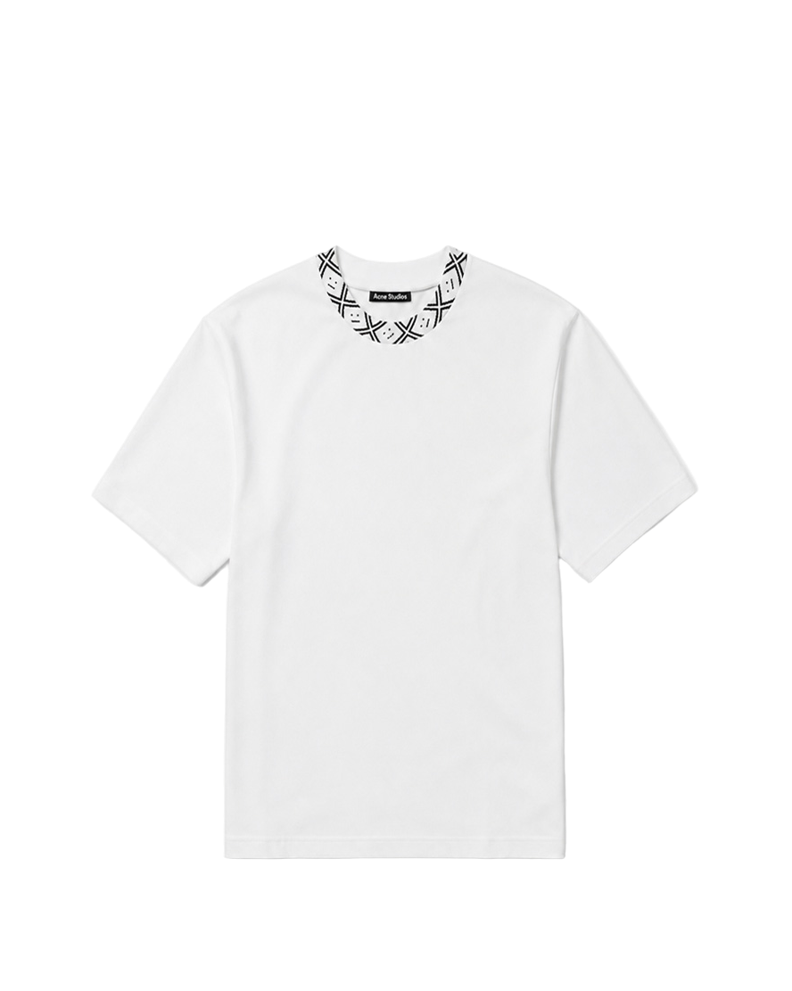 Acne Studios Eternal Rib Face Tee Optic White