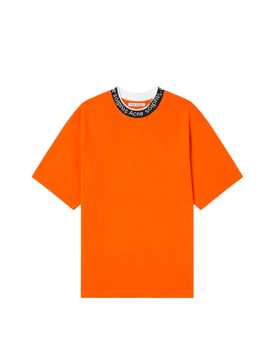 Acne Studios Extorr Logo T-Shirt Orange
