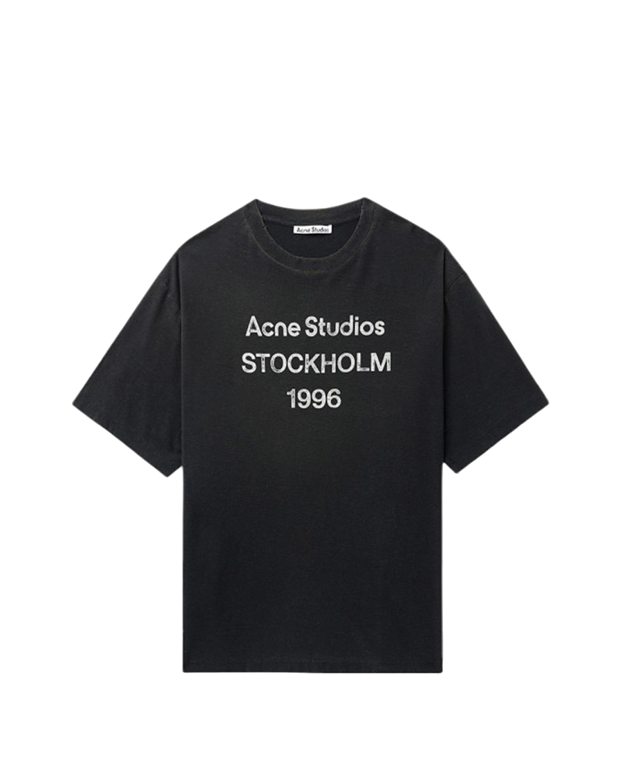Acne Studios Logo Stamp T-Shirt Faded Black