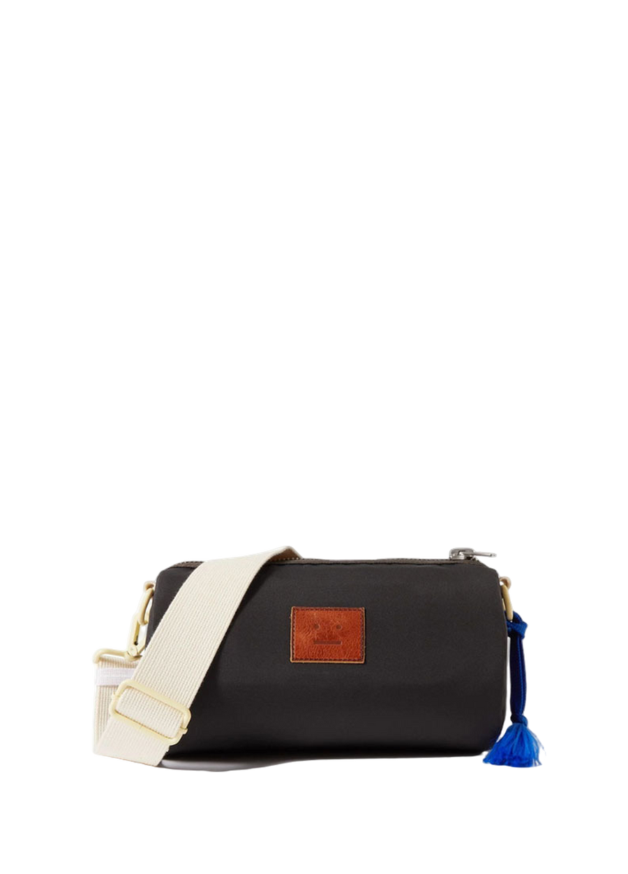 Acne Studios Logo-Appliqued Shell Messenger Bag Black