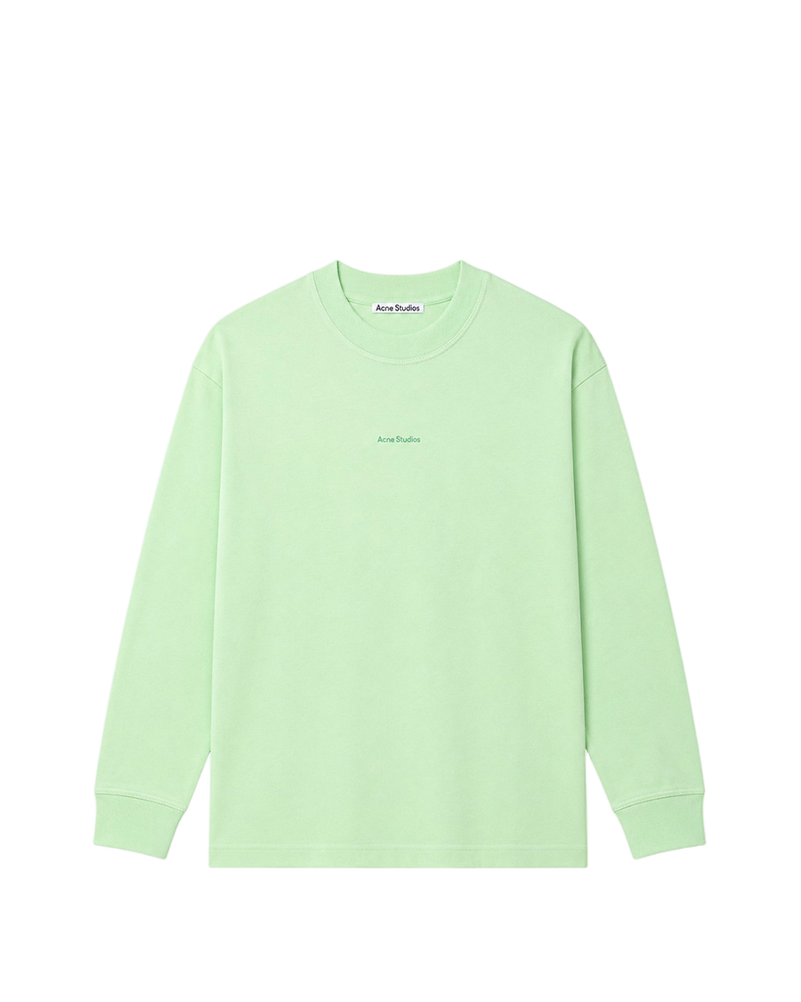 Acne Studios Simple Logo Long Sleeve Grass Green