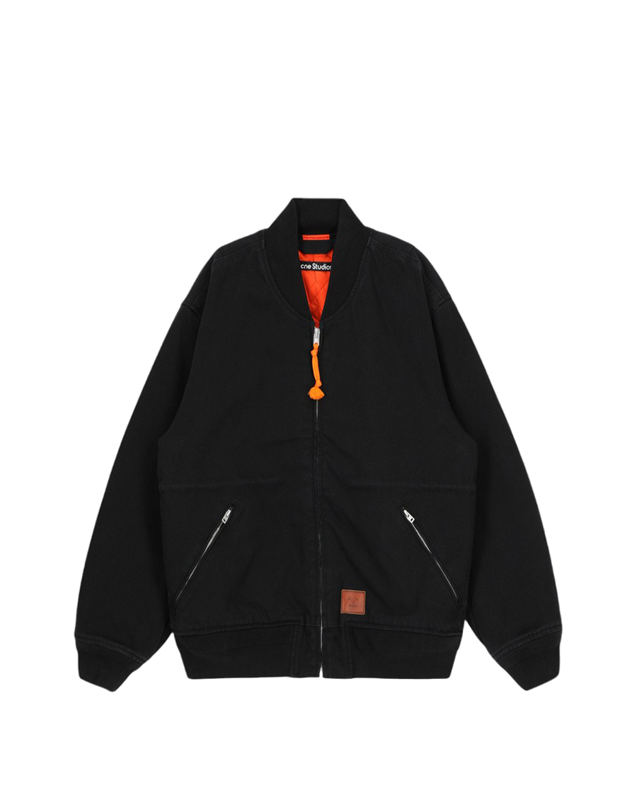 Acne Studios Cotton Bomber Jacket Black