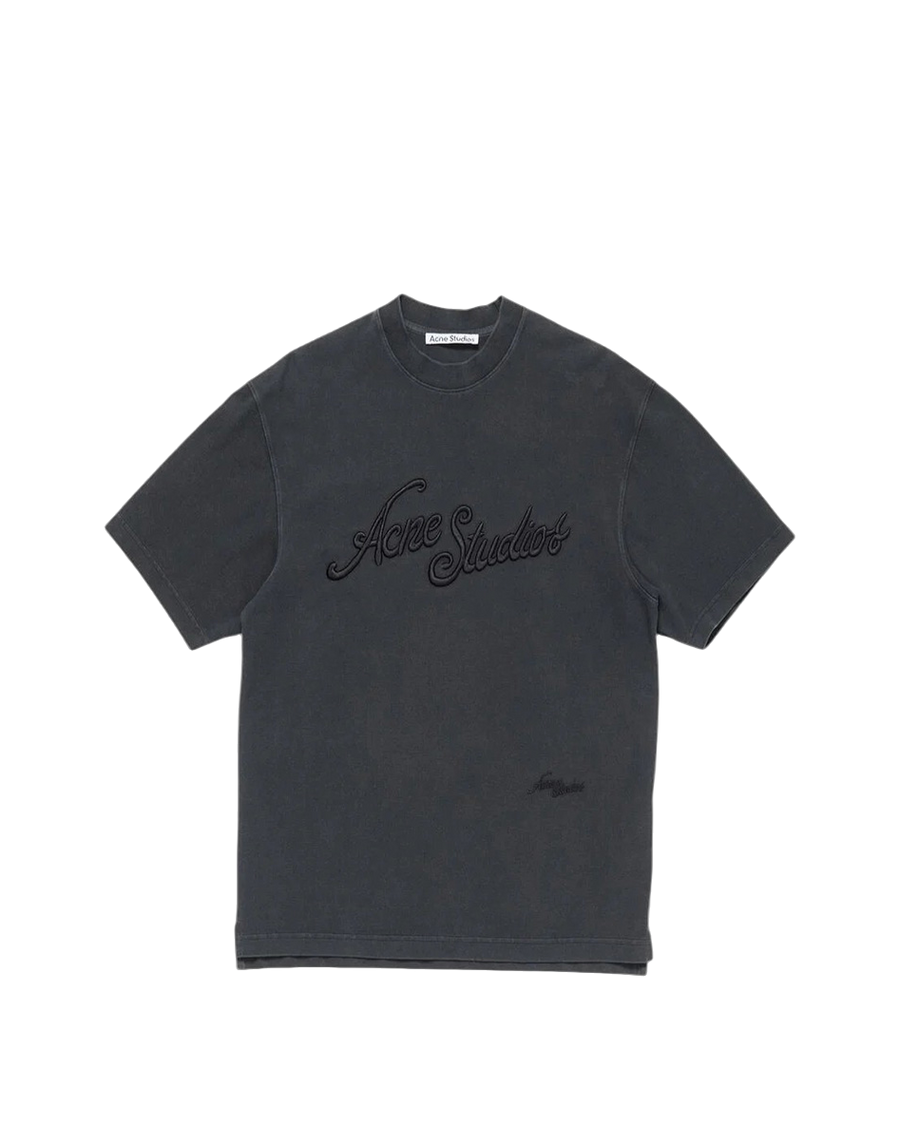 Acne Studios Exford Tourist Logo T-Shirt Black