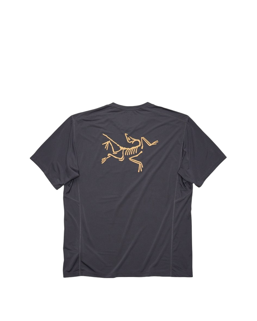 Arcteryx Motus Arcword Crew SS T-Shirt Gold Logo Black