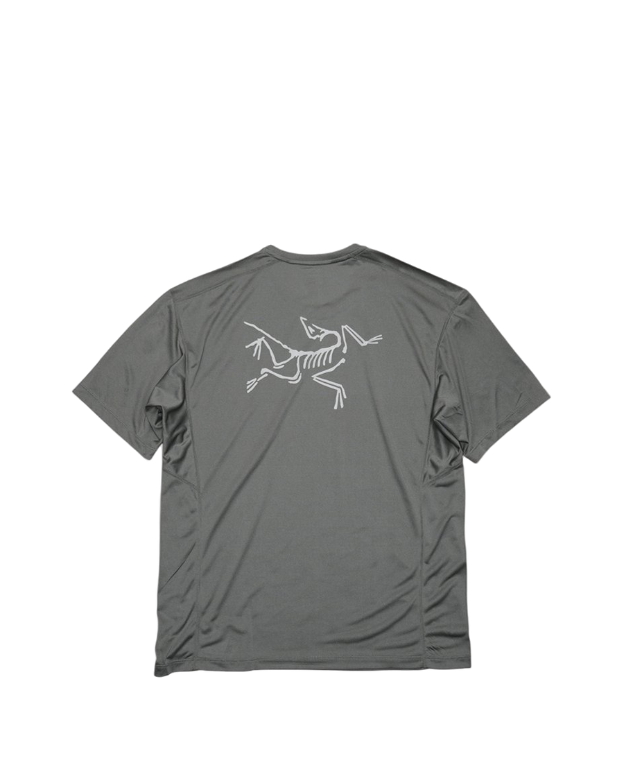 Arcteryx Motus Arcword Crew SS T-Shirt Grey Logo Green