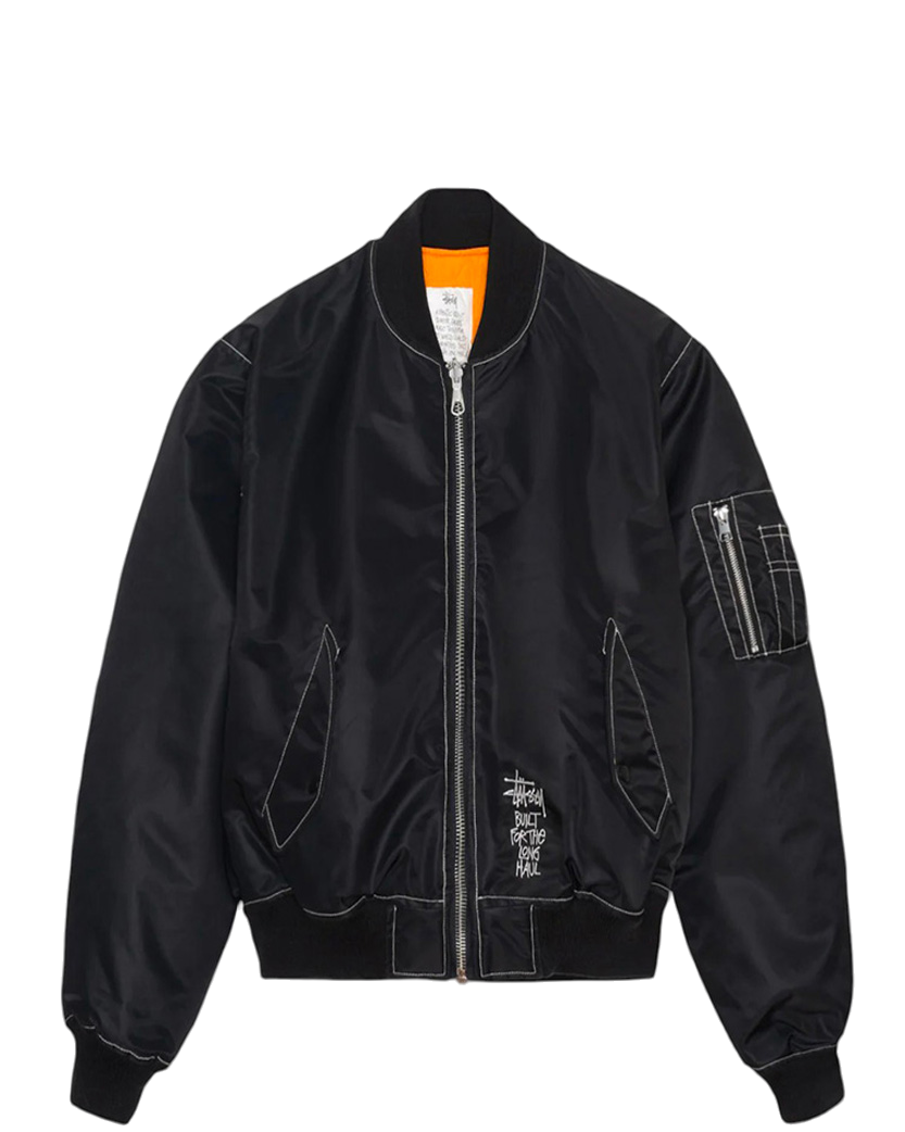 STUSSY Built Reversible Bomber Jacket Black