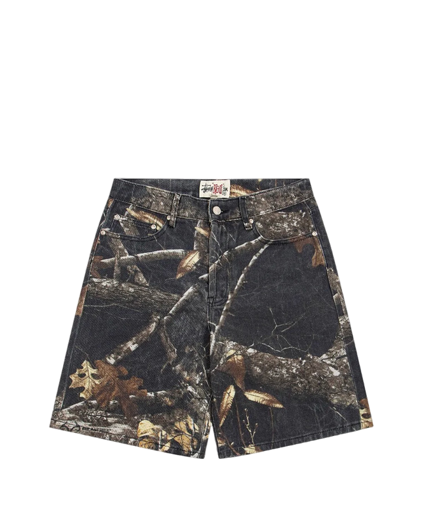 STUSSY Big Ol' Jeans Shorts Realtree Edge Black