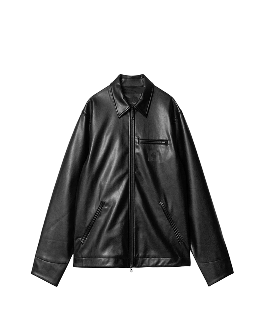 Carhartt WIP Detroit Jacket PU Leather Black