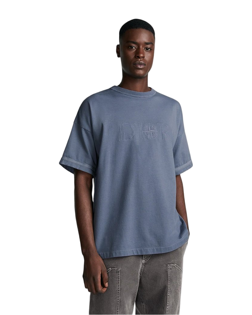 SI x Dior Cotton Jersey T-Shirt Blue SI0216-BL