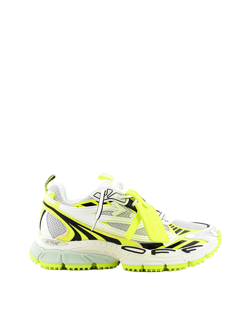 Off White Be Right Back Sneakers Yellow Fluo