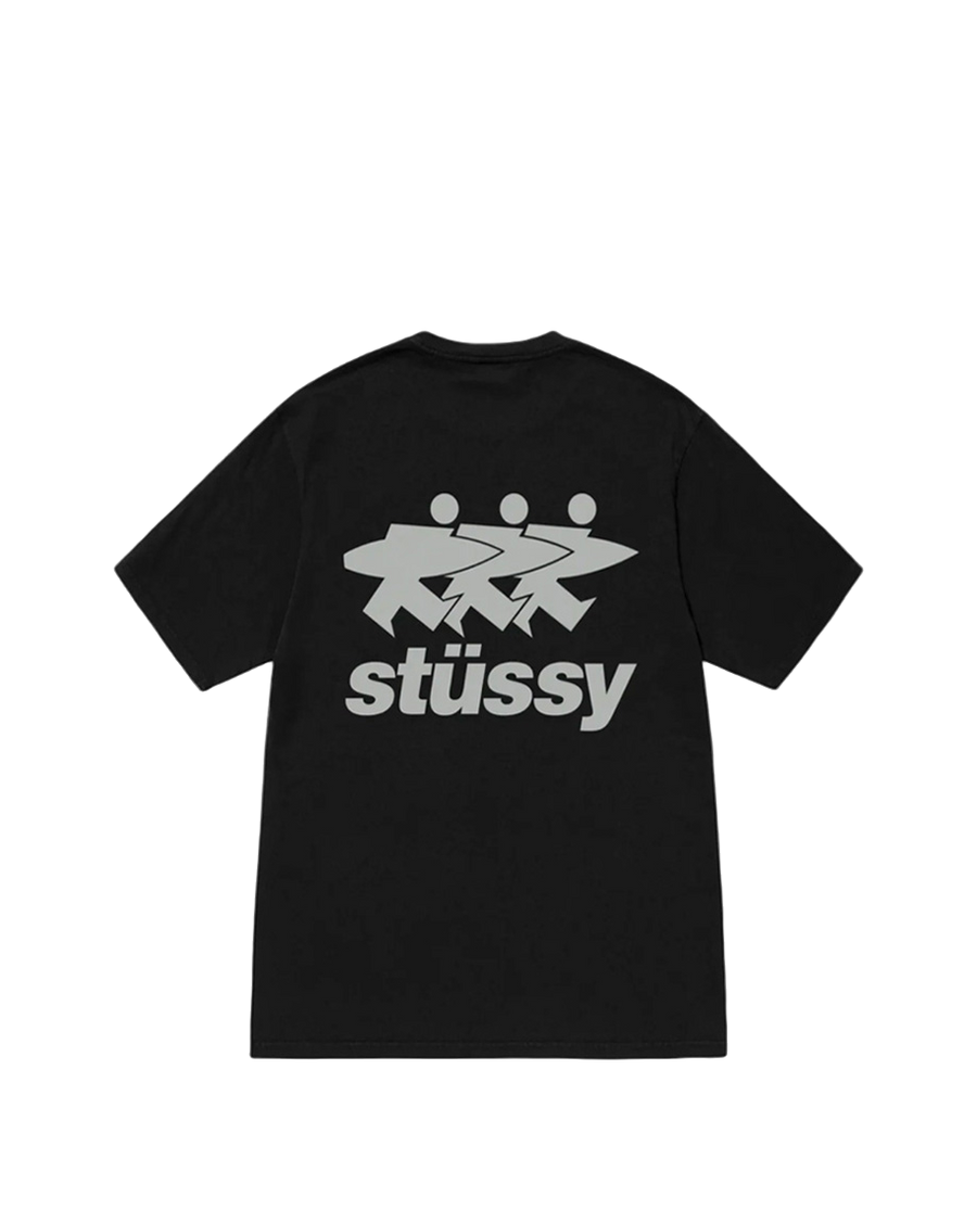 STUSSY Surfwalk Pigment Dyed Tee Black
