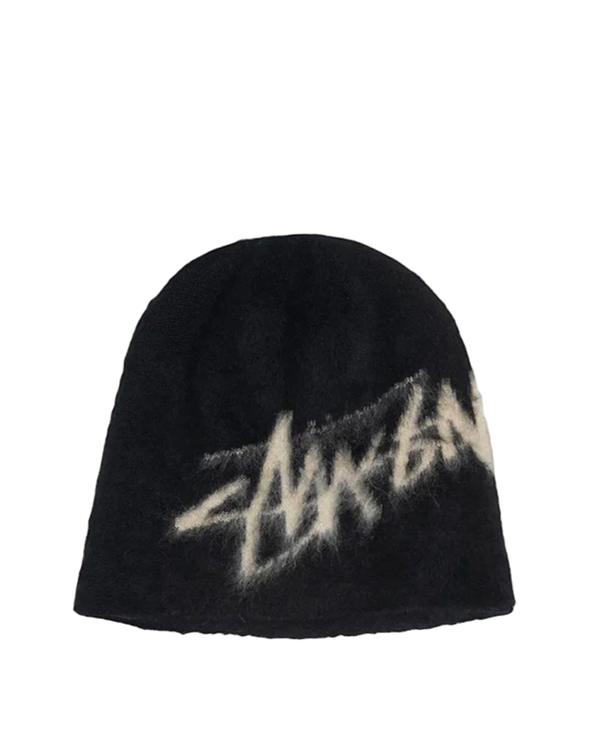 STUSSY Skullcap Brushed Out Stock Beanie Black