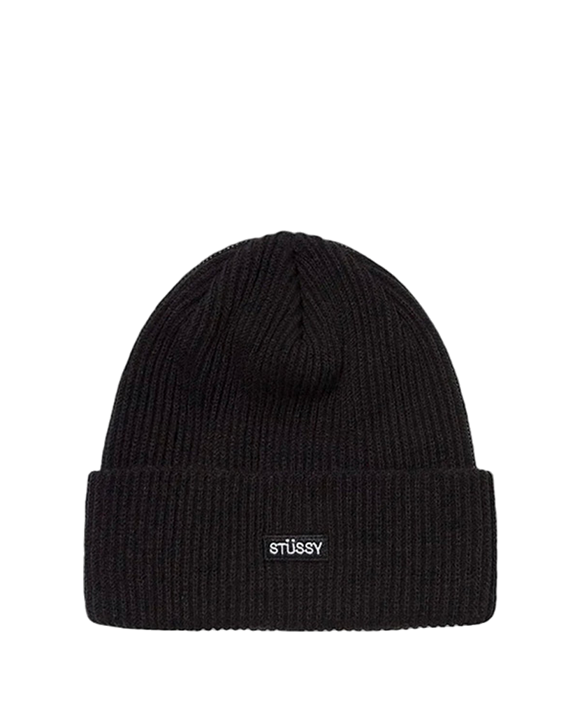 STUSSY Small Patch Watchcap Beanie Black