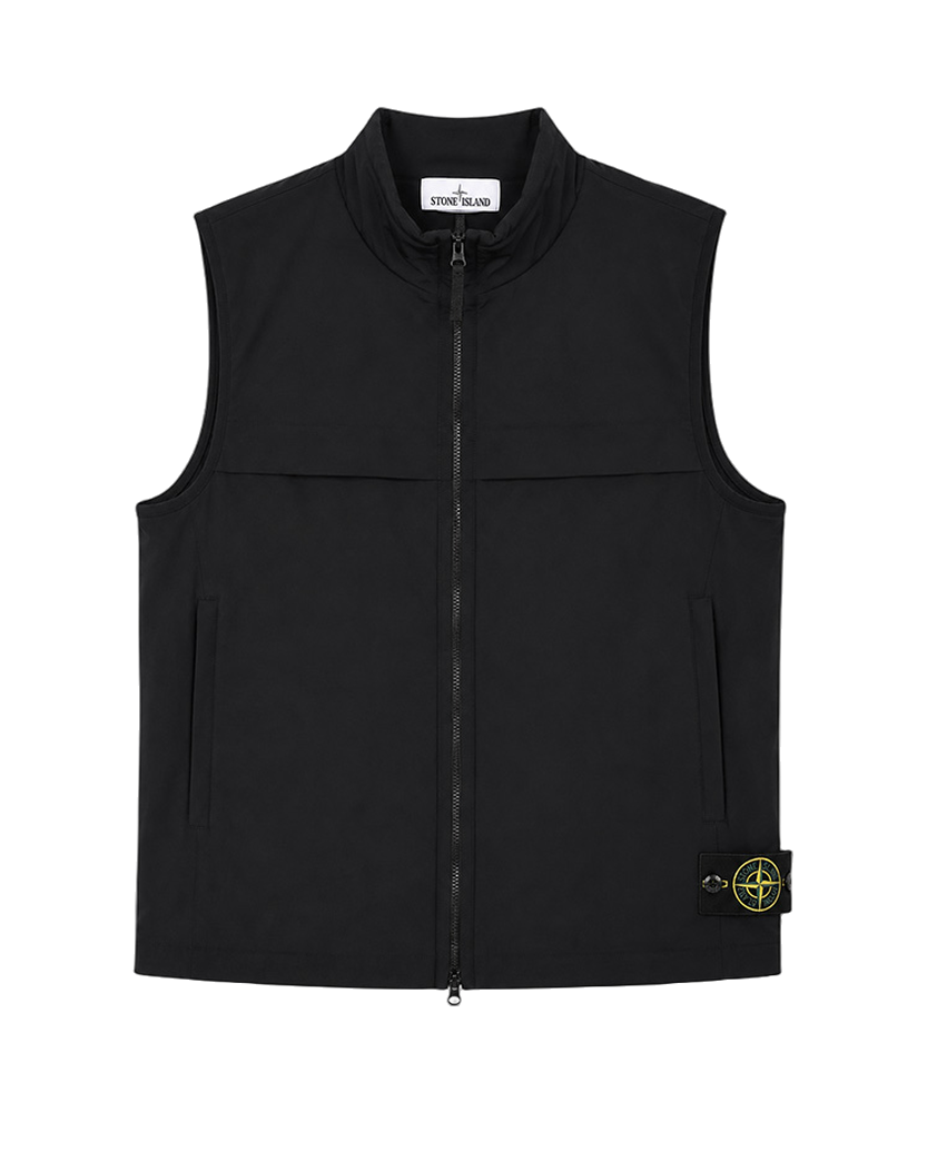22FW G0327 Soft Shell Padded Gilet Black SI0276-BK