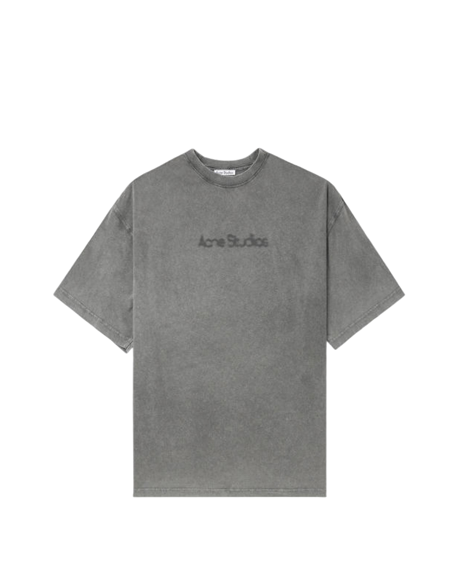 Acne Studios Blurred Logo T-Shirt Faded Grey