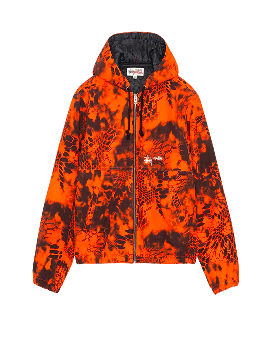 STUSSY Hooded Work Jacket Inferno