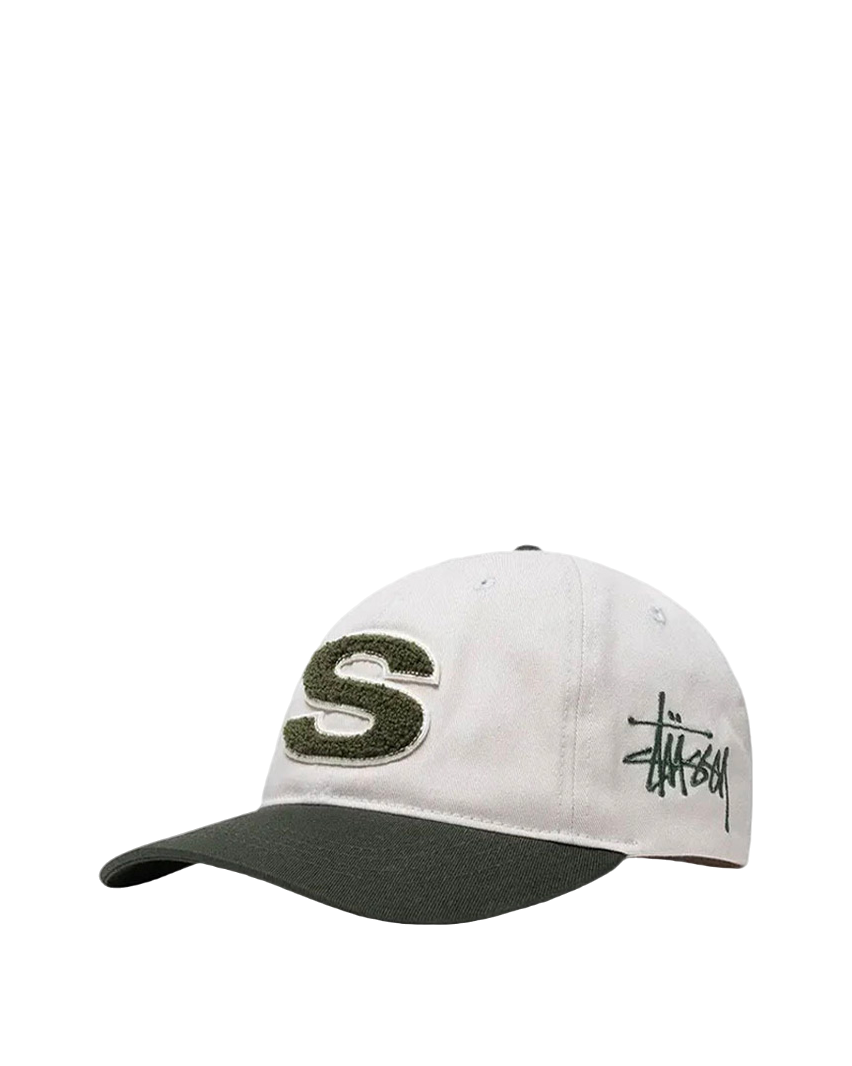 STUSSY Chenille S Low Pro Cap Bone