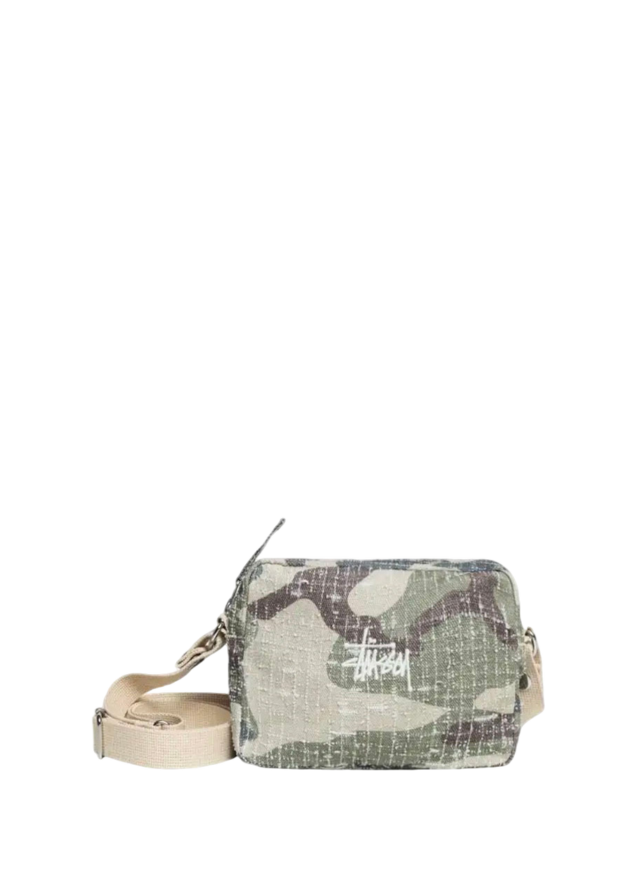 STUSSY Needle Punch Side Pouch Camo