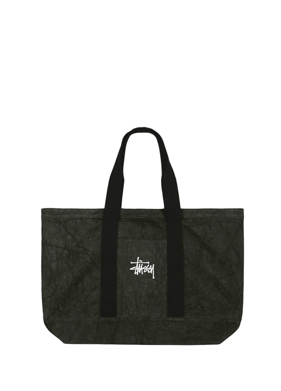STUSSY Canvas XL Tote Bag Washed Black