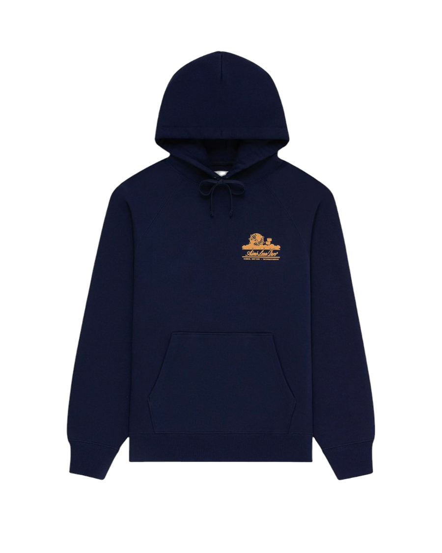 Aime Leon Dore Hoodie Unisphere Evening Blue