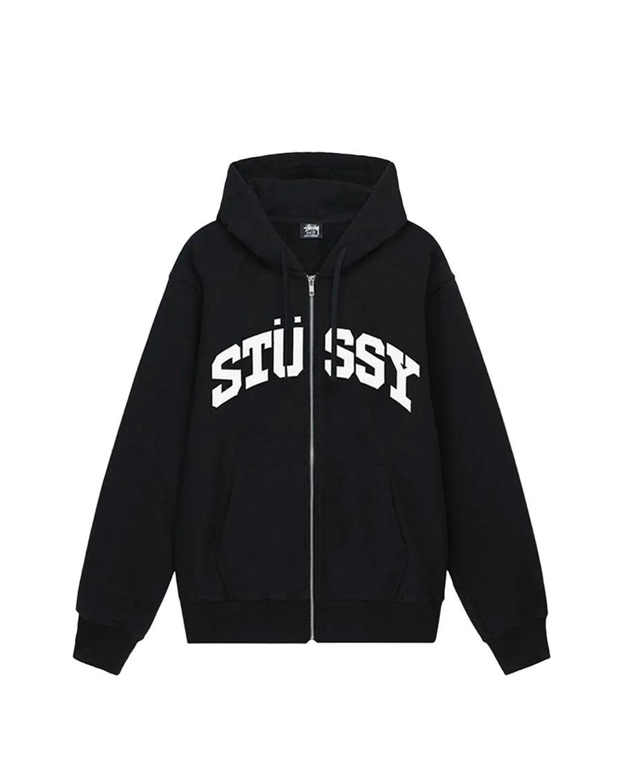 STUSSY Block Sport Zip Hoodie Black