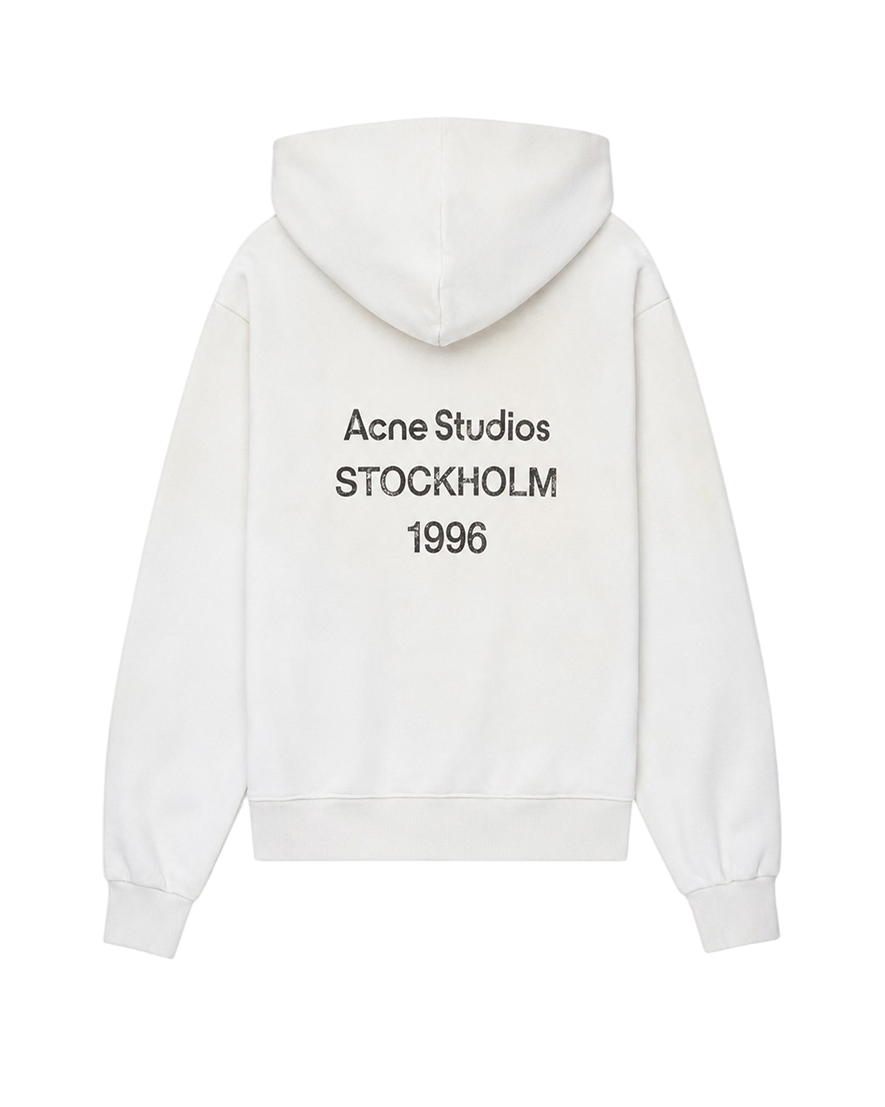 Acne Studios Logo Hoodie White