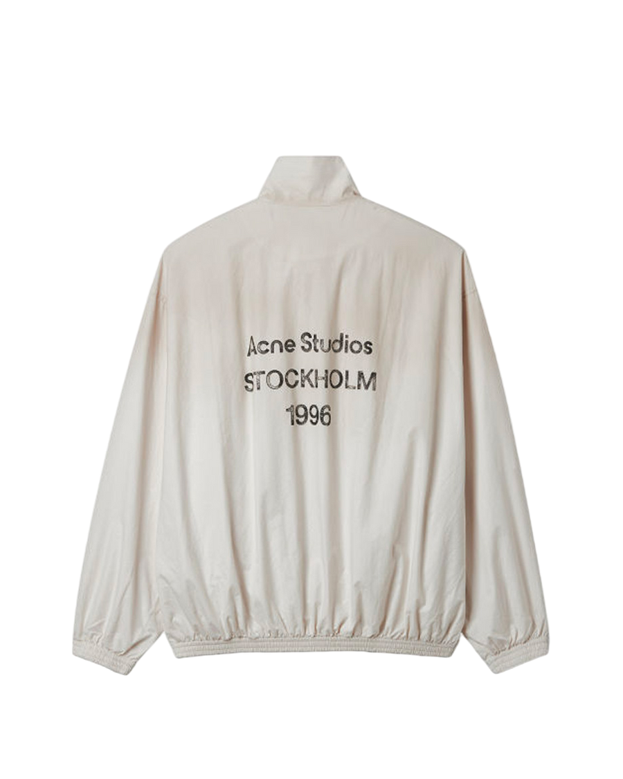 Acne Studios Logo Zipper Jacket White