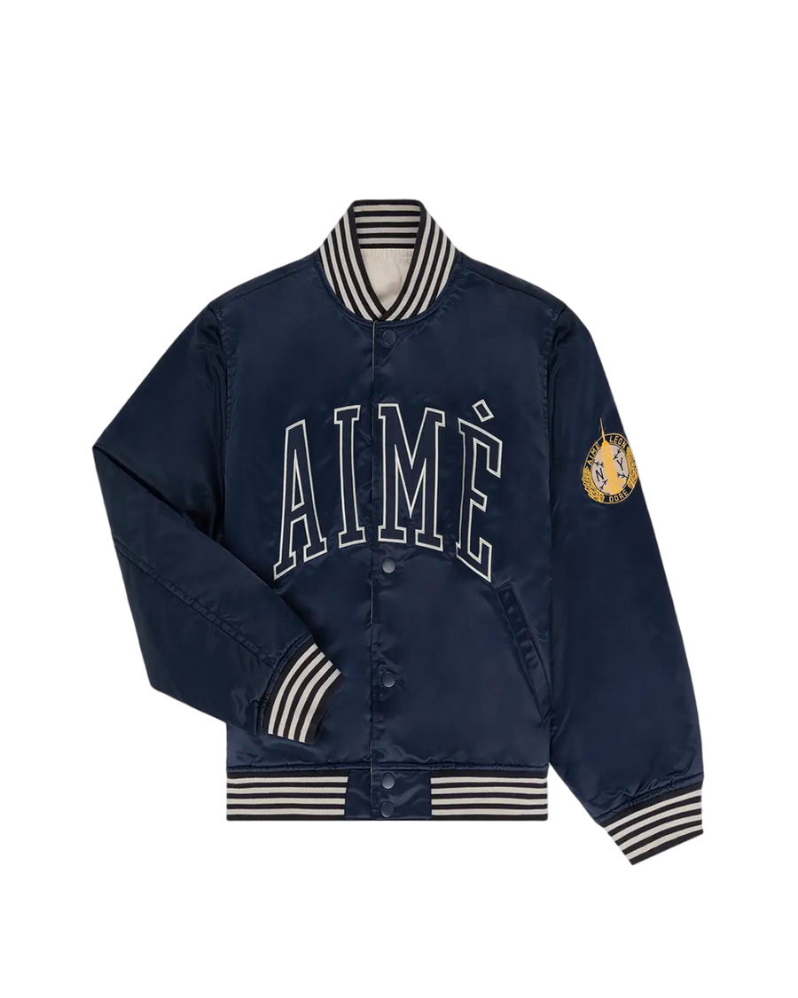 Aime Leon Dore Reversible Varsity Jacket Navy