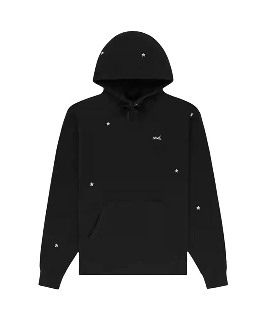 Aime Leon Dore Floral Embroidered Hoodie Black