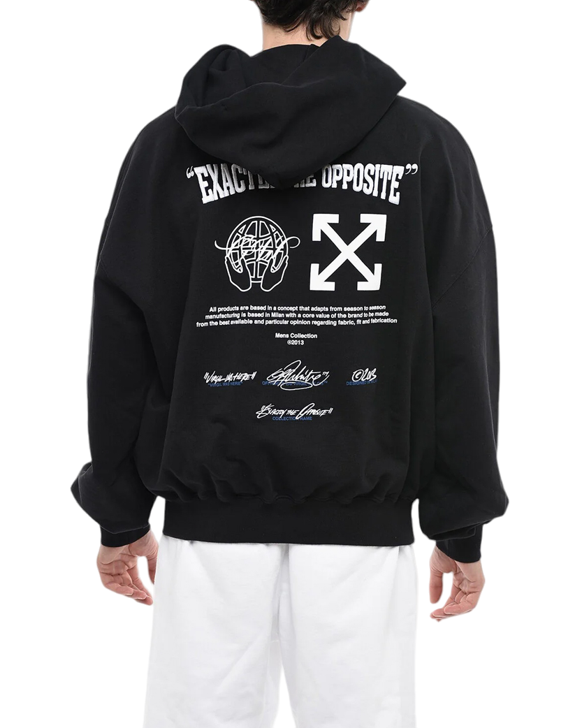 Off-White Exactly The Opposite Hoodie Black