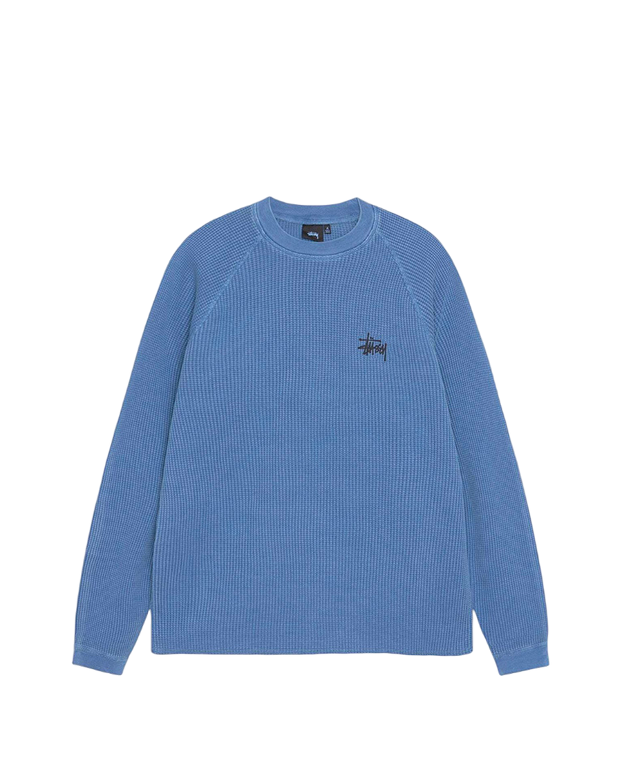 STUSSY Basic Stock Long Sleeve Thermal Blue