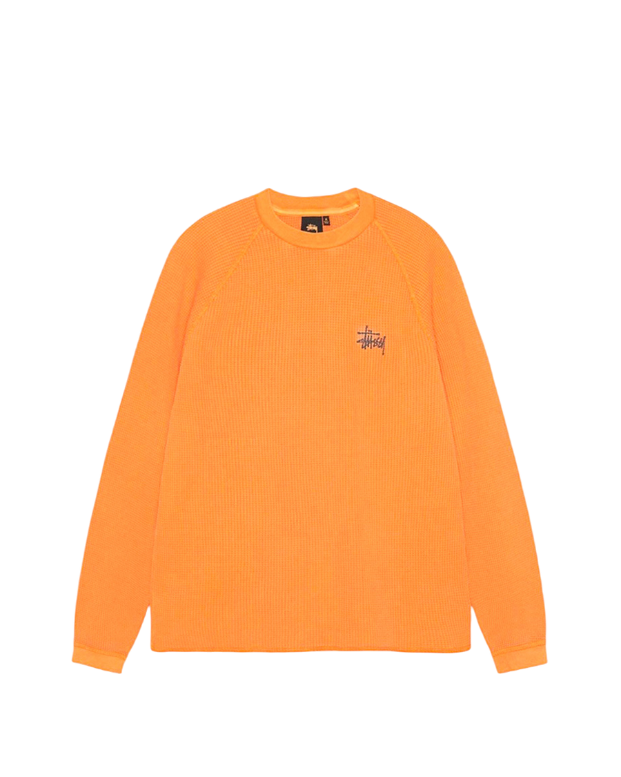 STUSSY Basic Stock Long Sleeve Thermal Orange