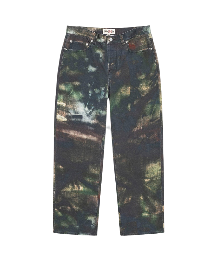 STUSSY Big Ol' Jeans Stenpat Camo Fortine