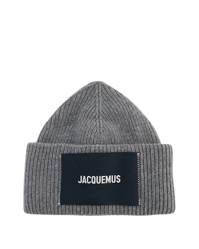 Jacquemus Le Papier Le Bonnet Beanie Grey