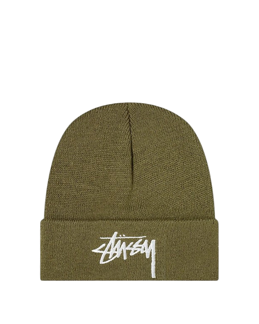STUSSY STOCK CUFF BEANIE OLIVE