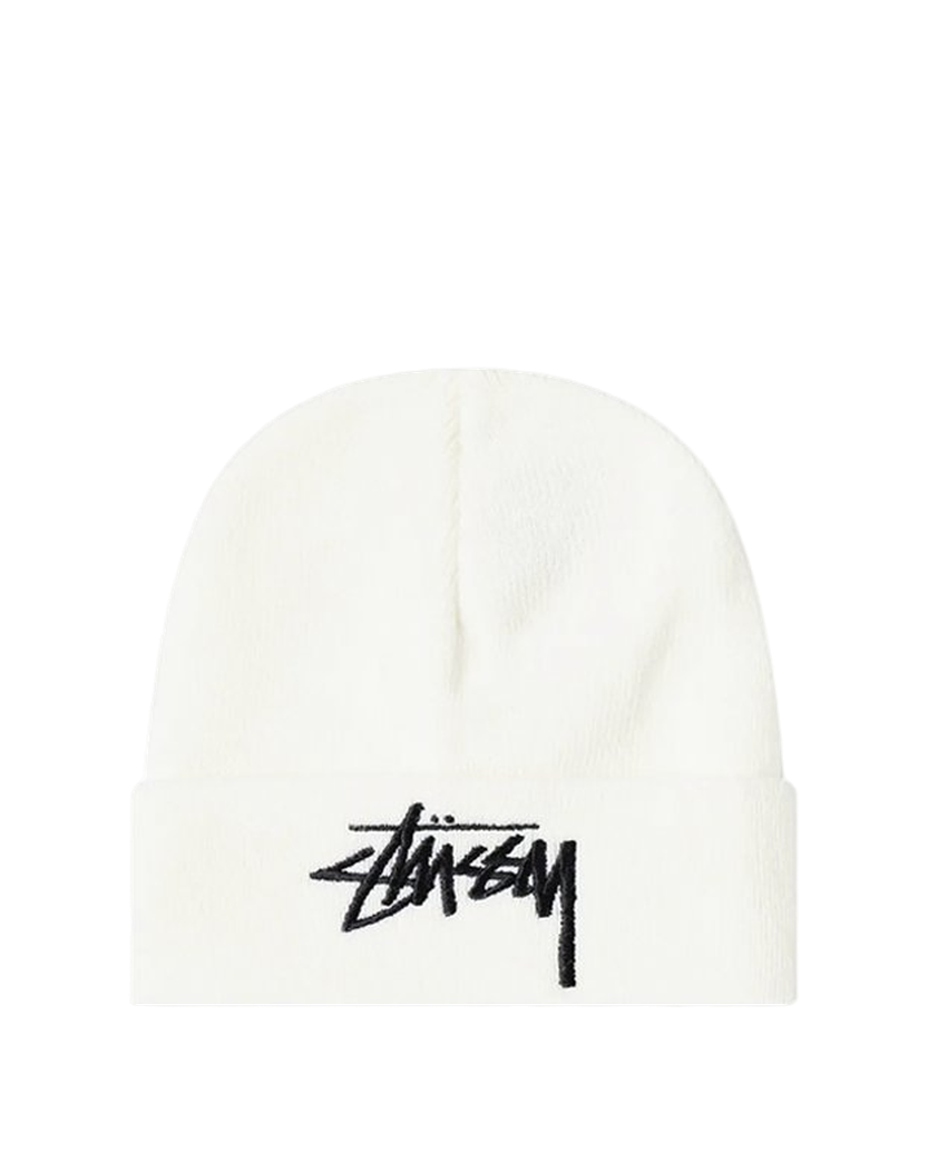 STUSSY STOCK CUFF BEANIE OFF WHITE