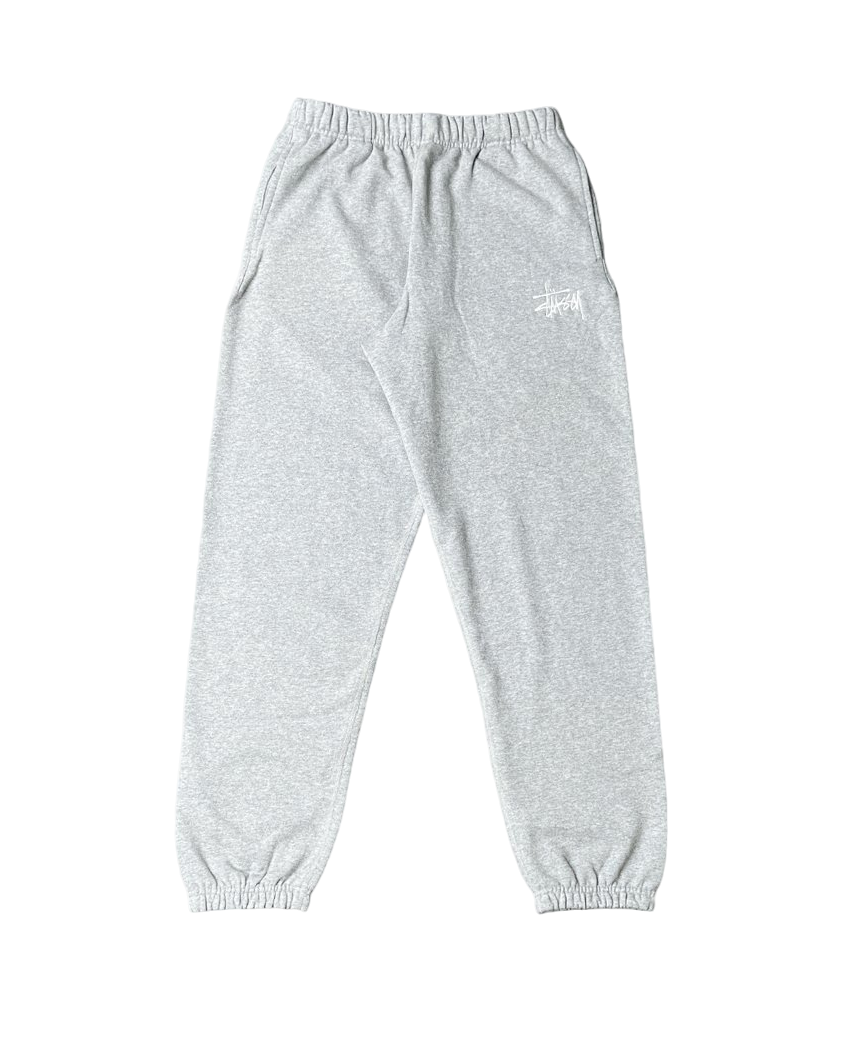 STUSSY STOCK LOGO PANT GREY HEATHER