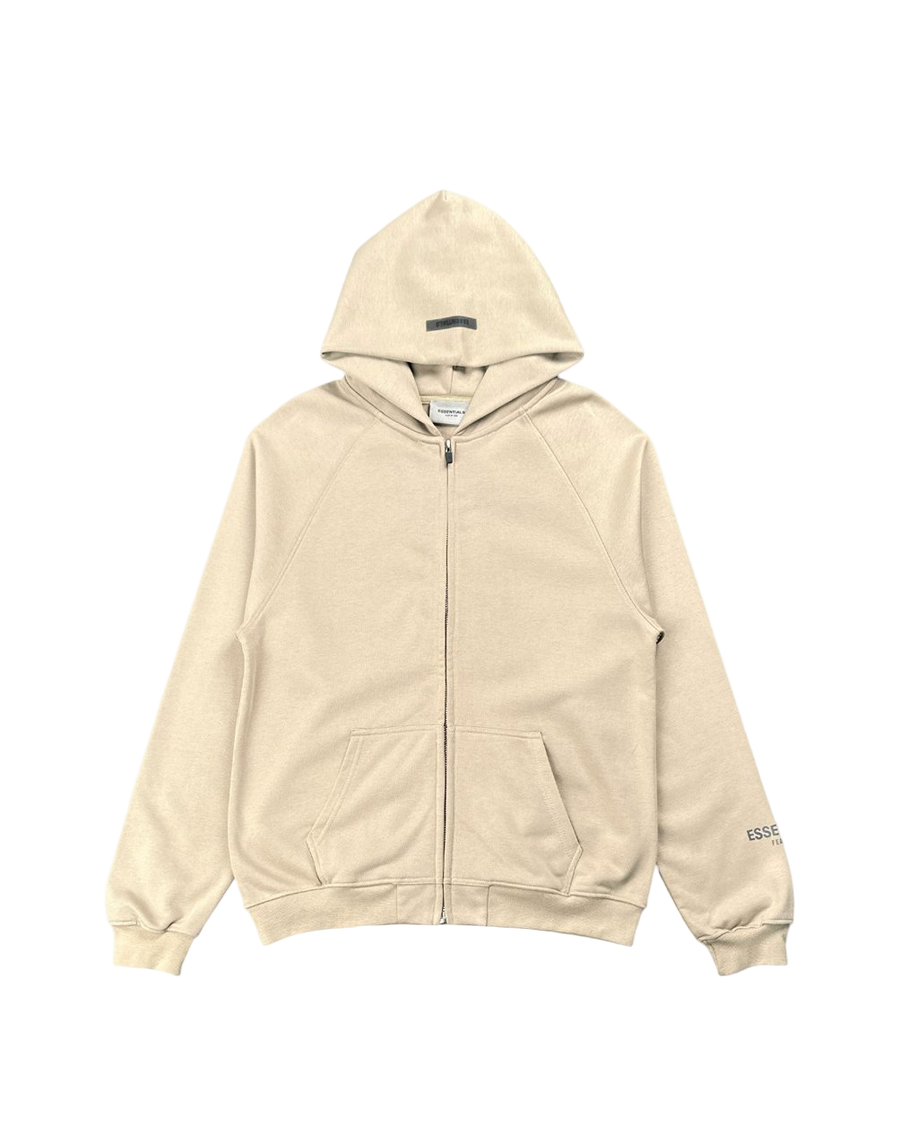 Fear Of God Essentials Raglan Full Zip Hoody Grey Flannel